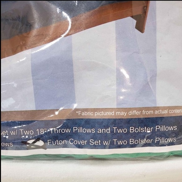 ❌Sold❌Blazing Needles 3 Piece Futon Cover Set - Picture 2 of 5